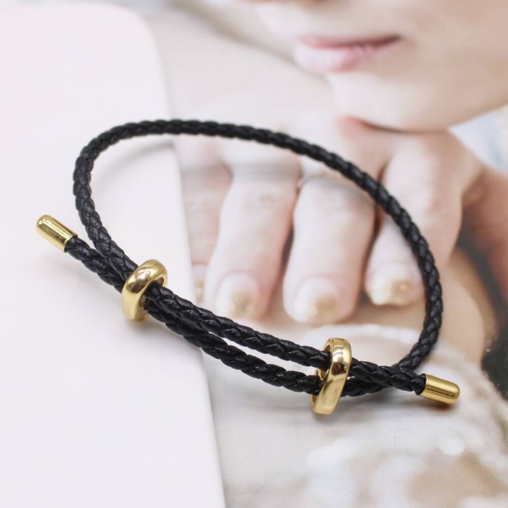 Wholesale 3mm Braided PU Leather Bracelets | Custom Charm Base (OEM/ODM)