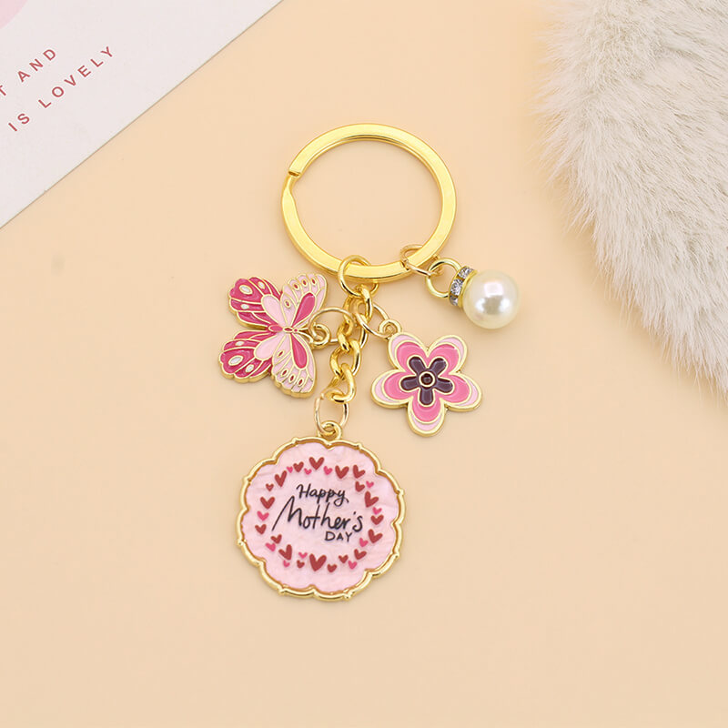 Wholesale Custom Enamel Charms Keychain | Zinc Alloy Pendants (OEM)