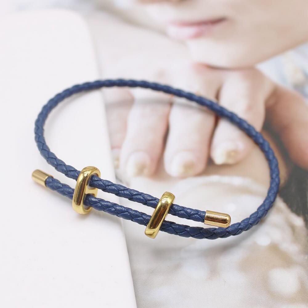 Wholesale 3mm Braided PU Leather Bracelets | Custom Charm Base (OEM/ODM)