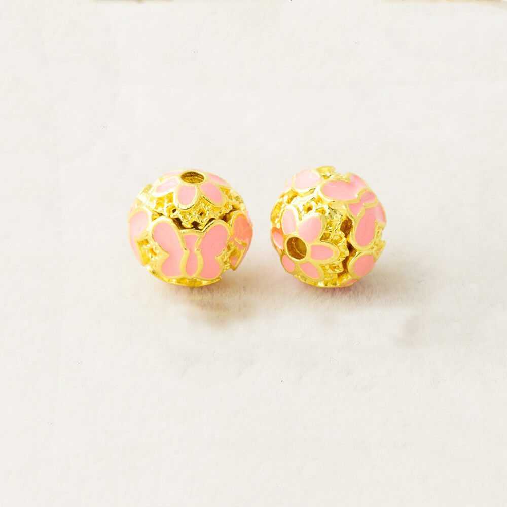 Wholesale 10mm Cloisonné Beads | Custom Enamel Alloy Spacer Beads (OEM)