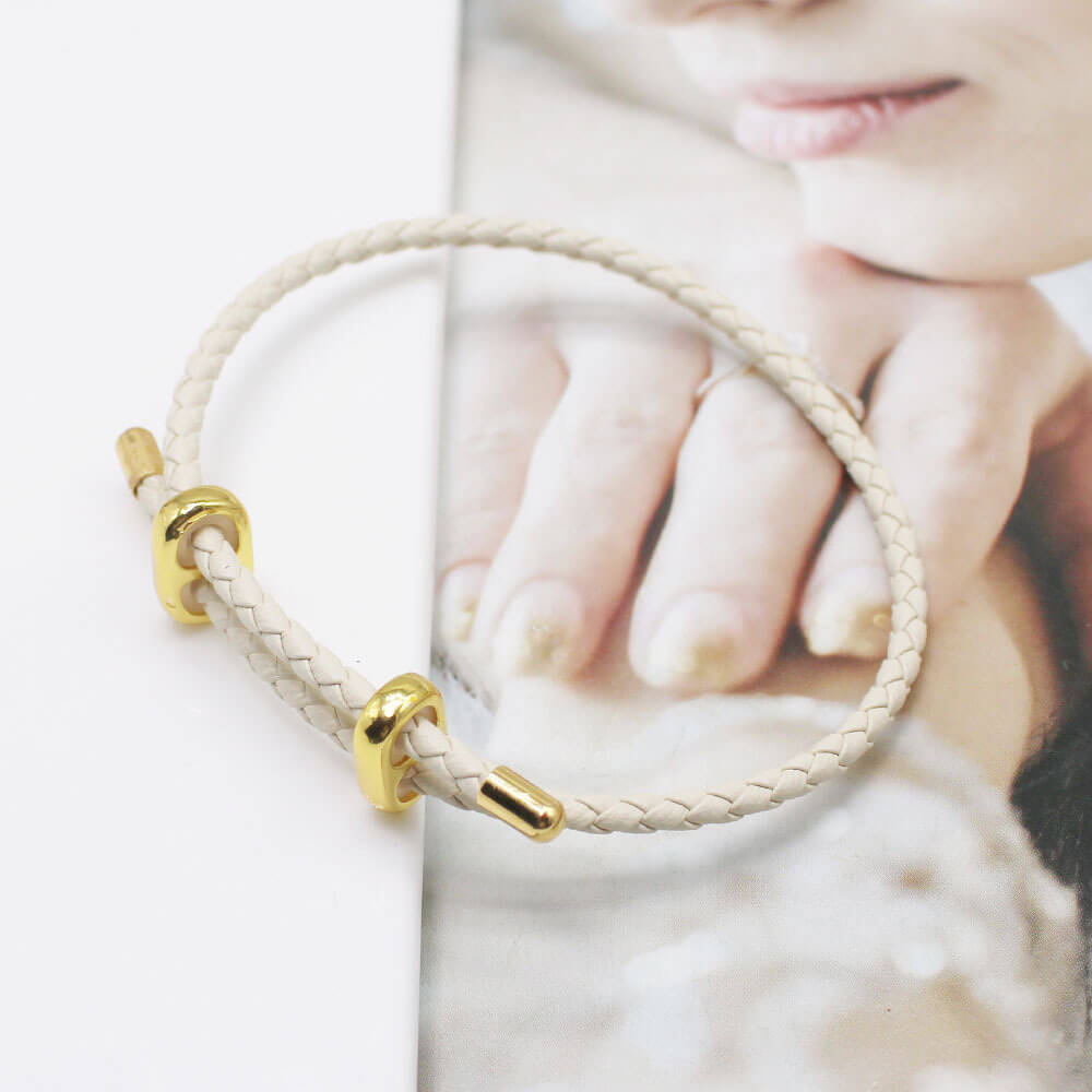 Wholesale 3mm Braided PU Leather Bracelets | Custom Charm Base (OEM/ODM)