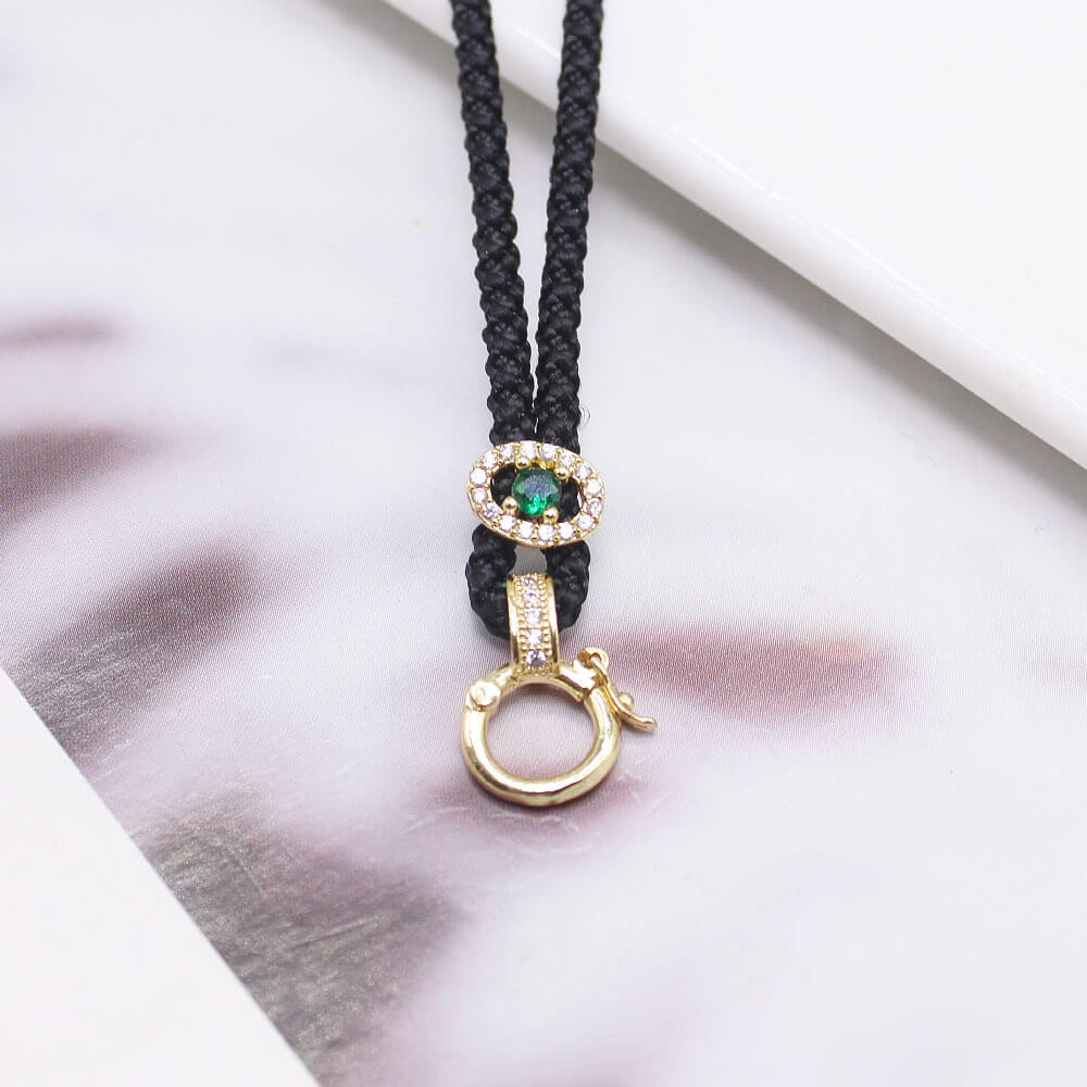Wholesale Braided Pendant Necklace Cords | Custom Brass CZ Clasp (OEM)