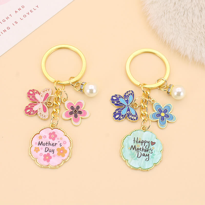Wholesale Custom Enamel Charms Keychain | Zinc Alloy Pendants (OEM)