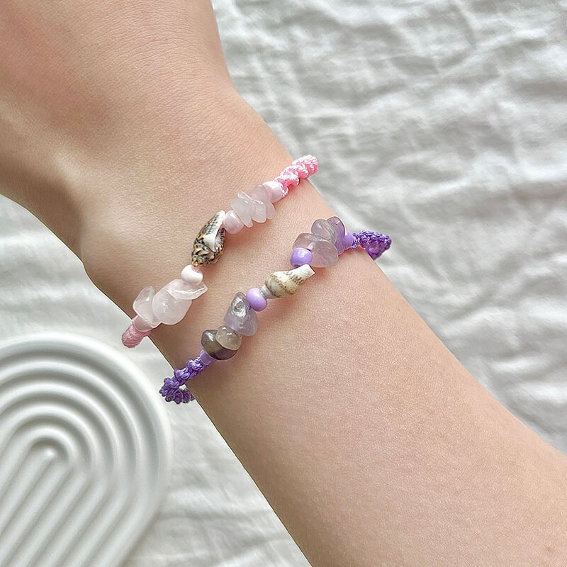 Wholesale Boho Beach Bracelet Sets (12Pcs) | Natural Shell & Stone (OEM)