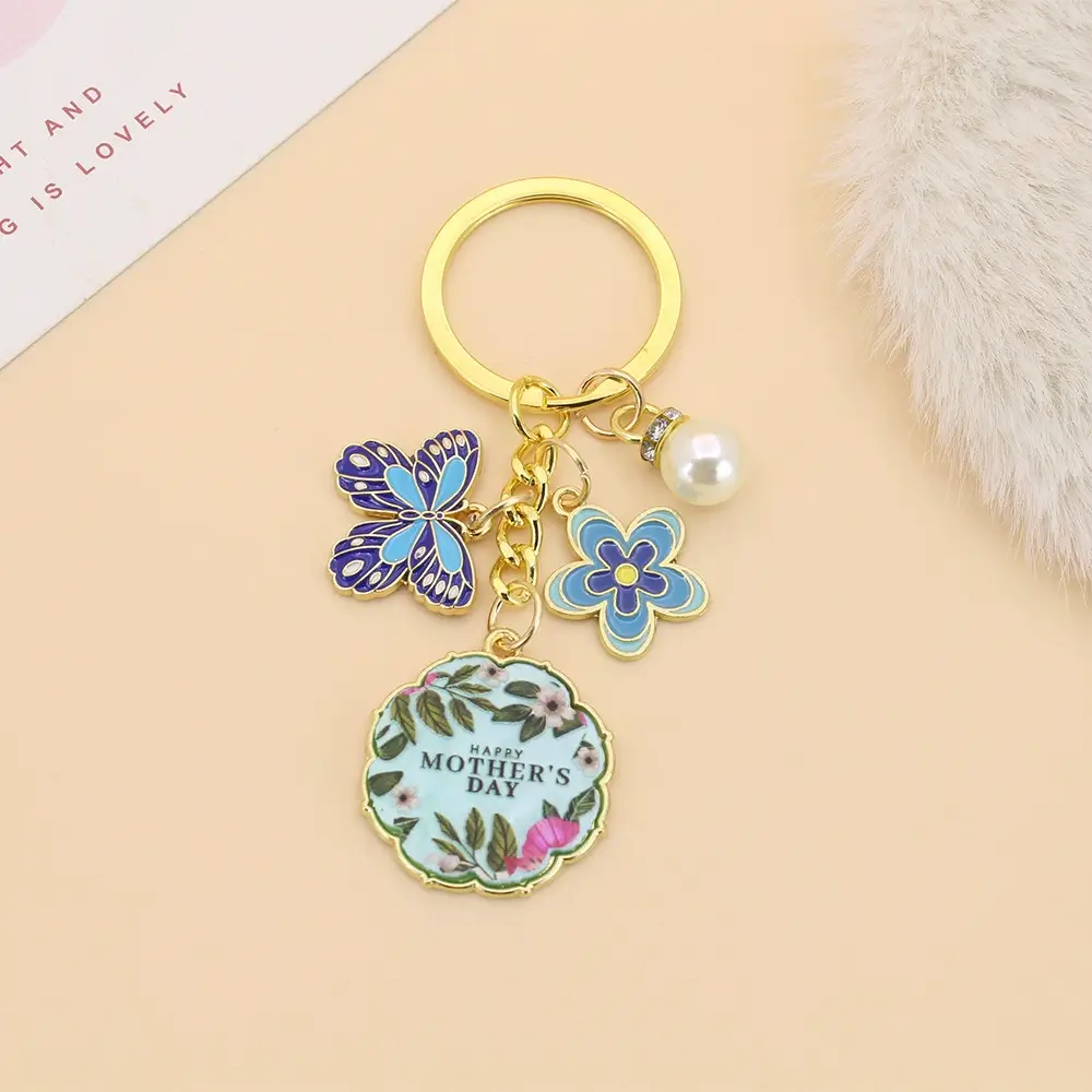 Wholesale Custom Enamel Charms Keychain | Zinc Alloy Pendants (OEM)