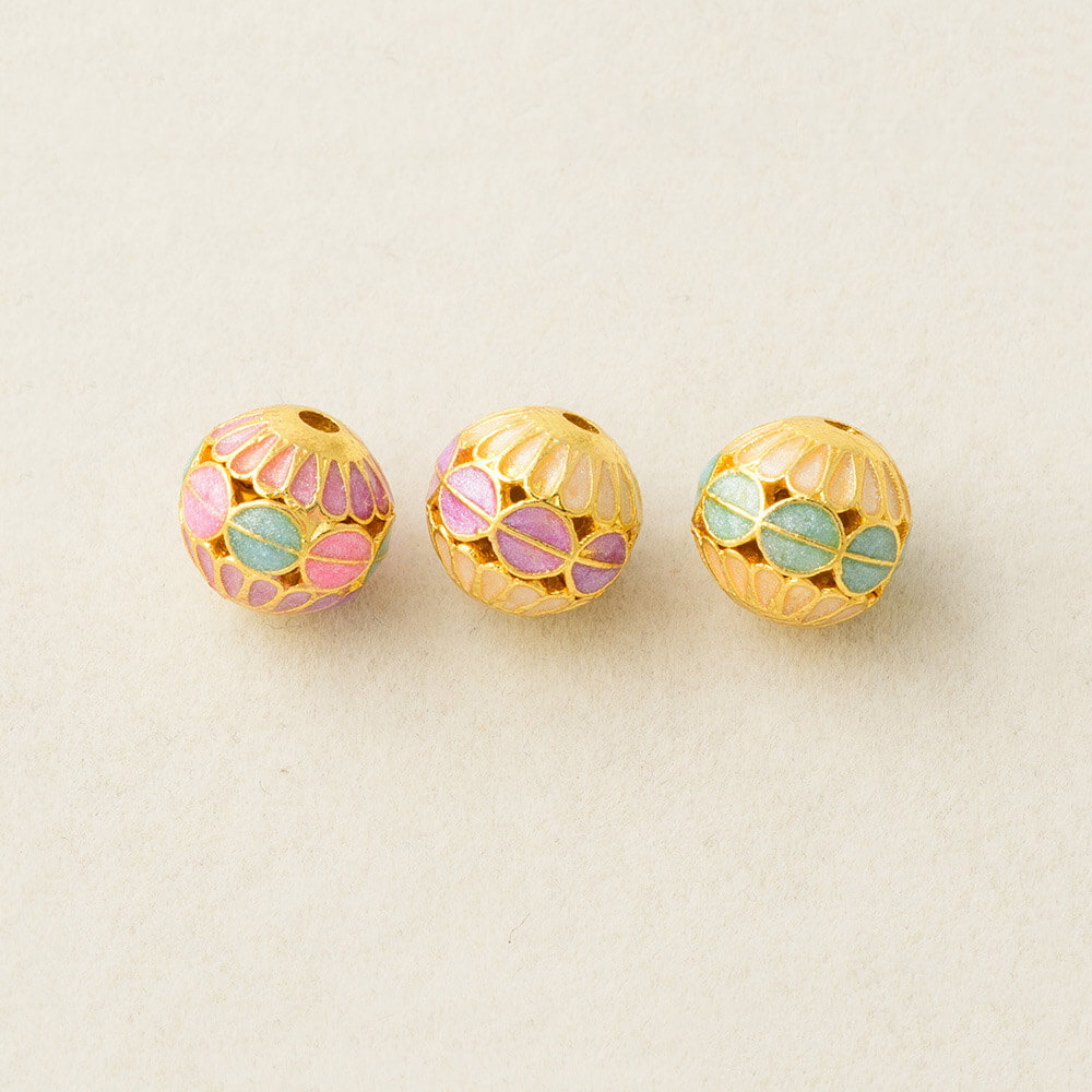 Wholesale 10mm Cloisonné Beads | Custom Enamel Alloy Spacer Beads (OEM)