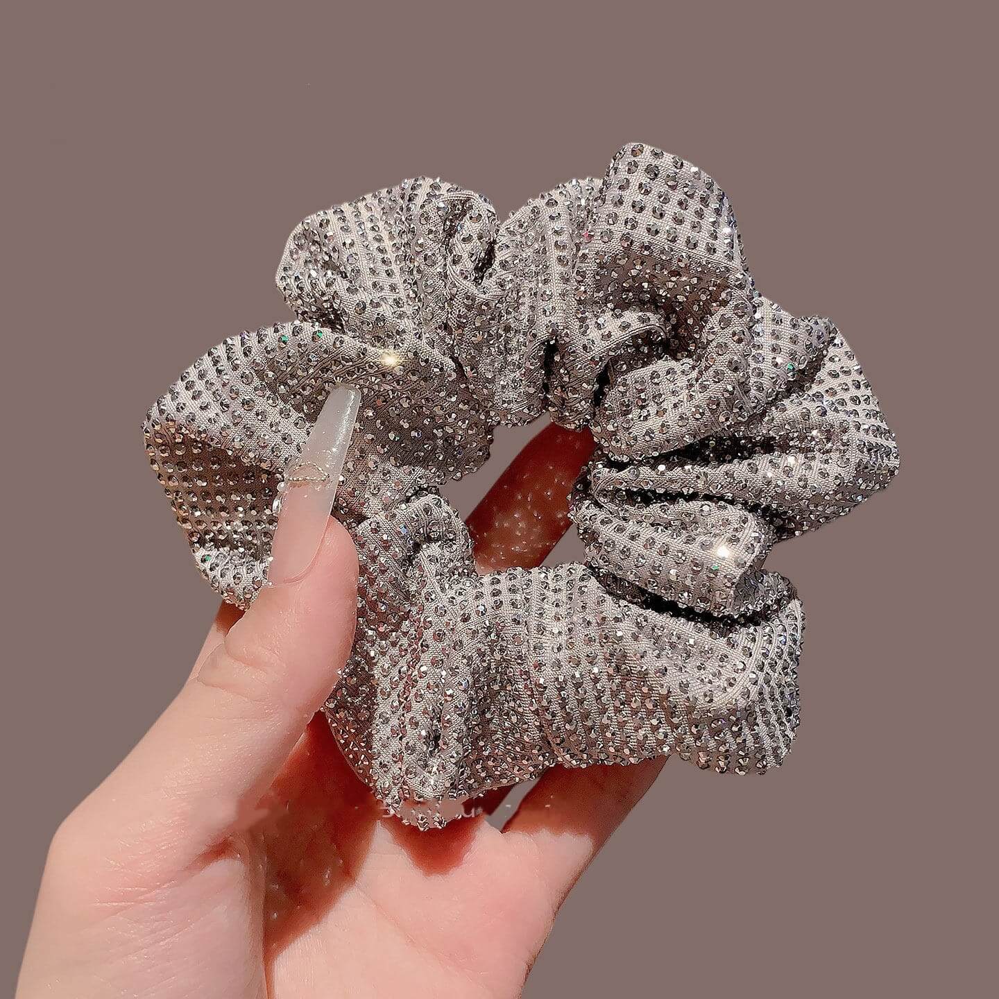 Custom Rhinestone Hair Scrunchies Wholesale (OEM/ODM)