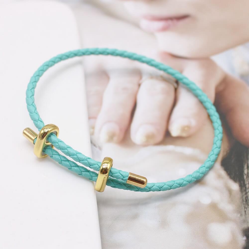 Wholesale 3mm Braided PU Leather Bracelets | Custom Charm Base (OEM/ODM)