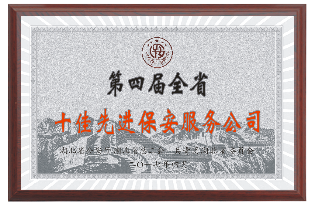 湖北省十佳先进保安服务公司
