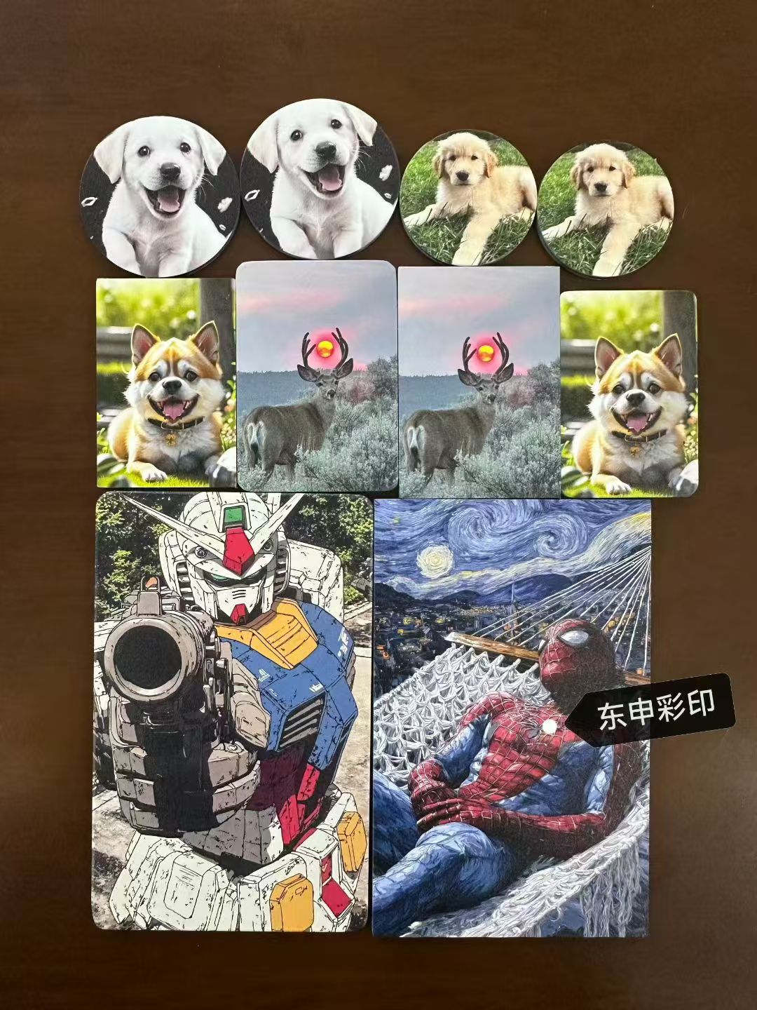 想创业？想低成本高效率回报，偷偷告诉您一台uv打印机就可实现打印多种材质多种颜色不限图案效果-军牌-铭牌打印