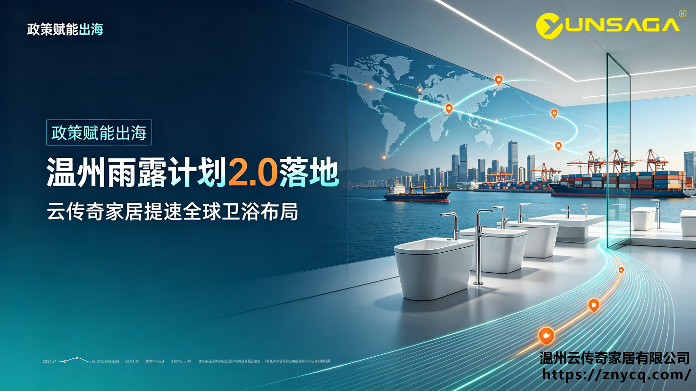 政策赋能出海｜温州雨露计划2.0落地，云传奇家居提速全球卫浴布局