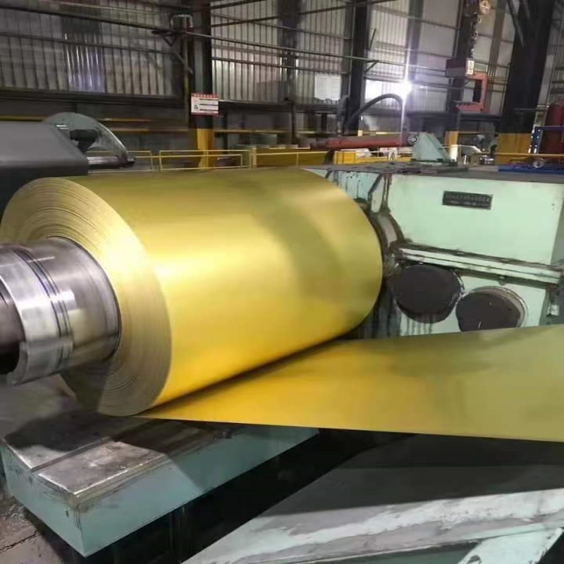 Clear varnish aluminum zinc coil