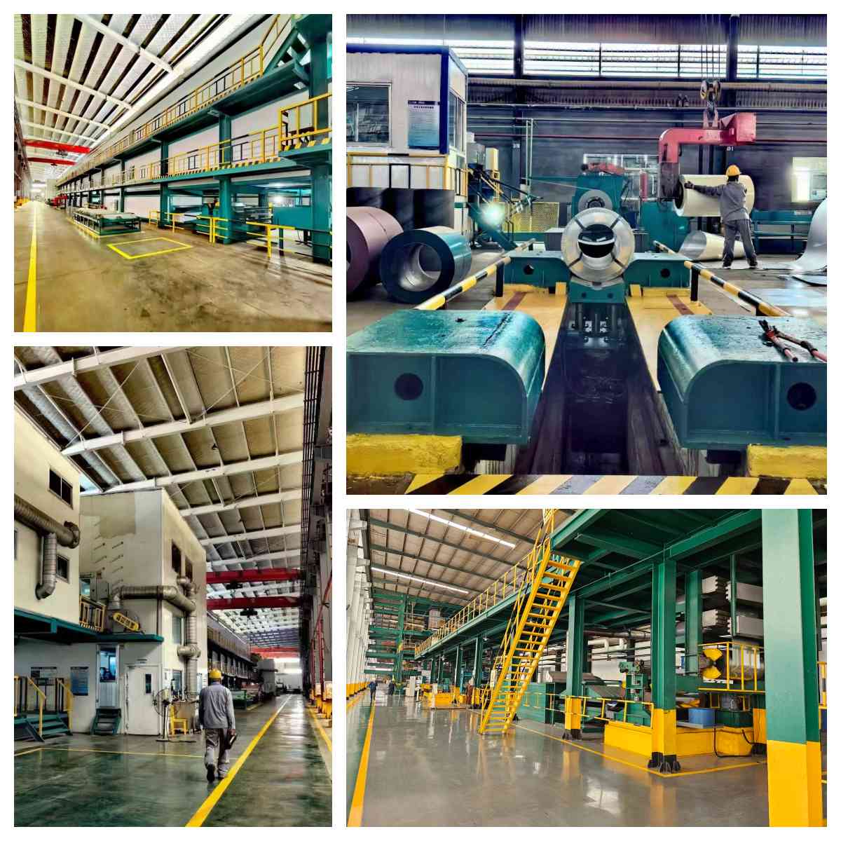 Color steel coil production line