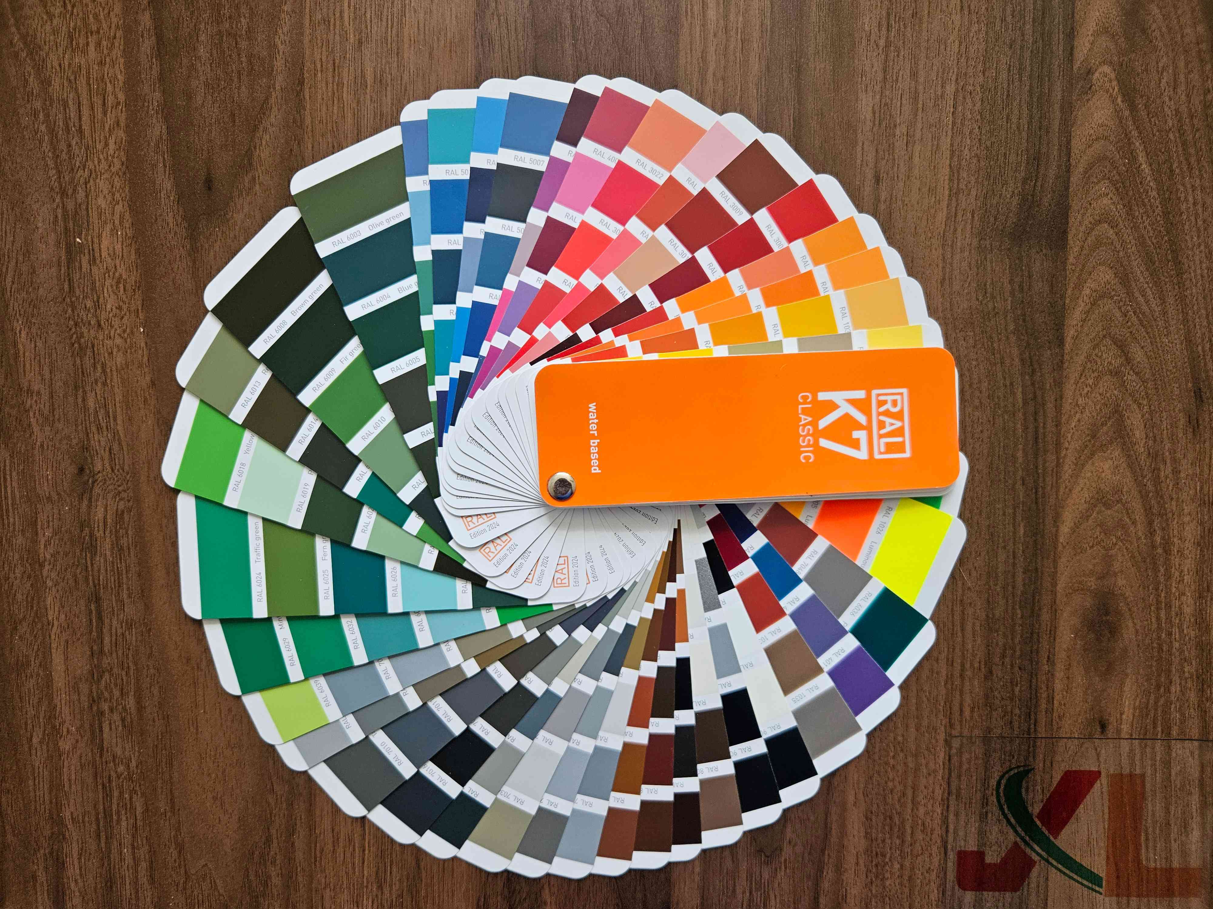 Steel coils of various colors