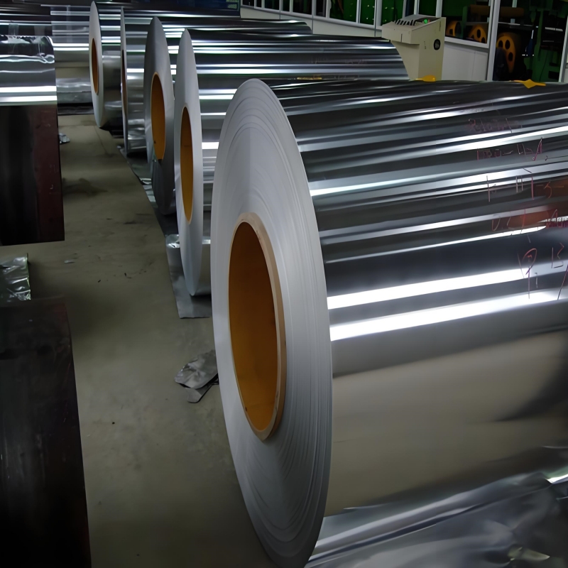 Plain aluminum coil