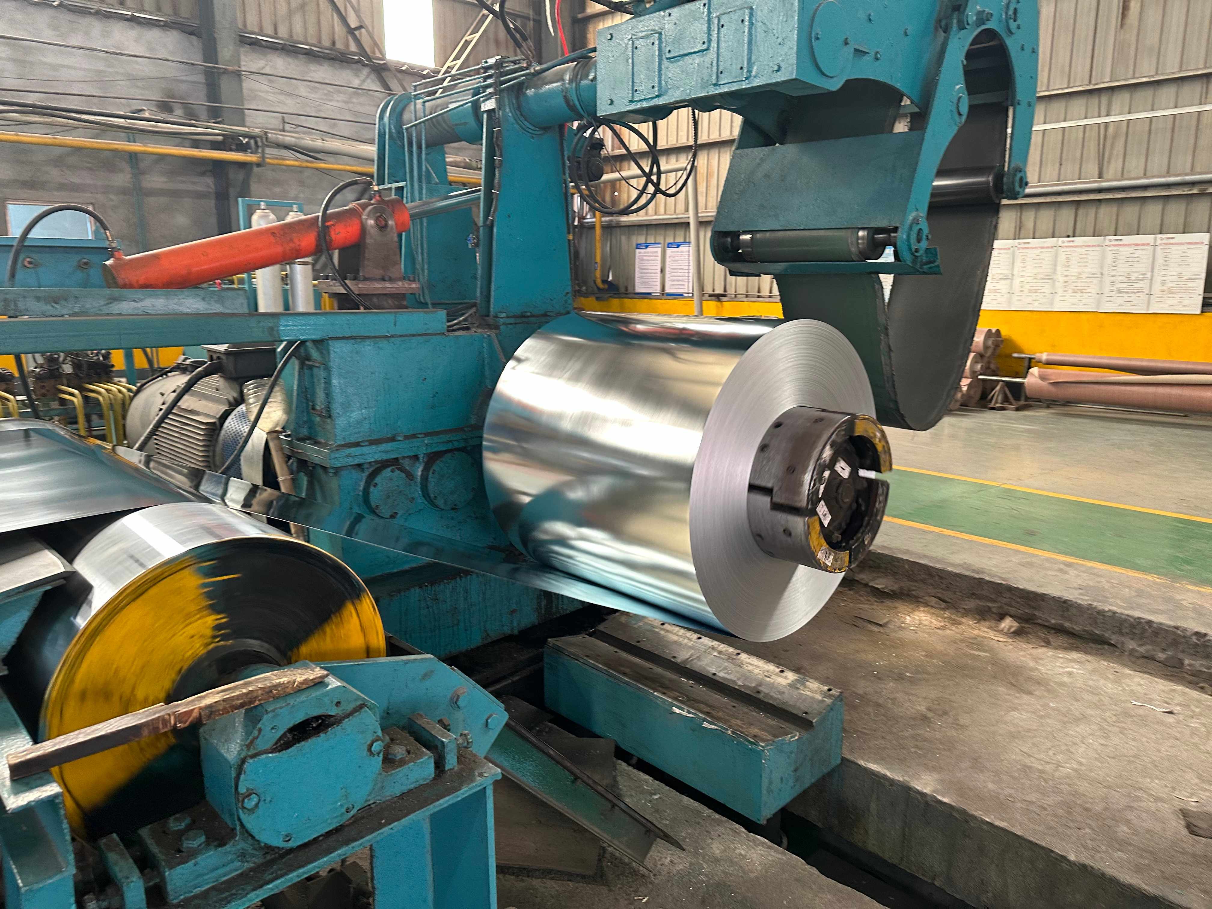 Bright galvanized coil