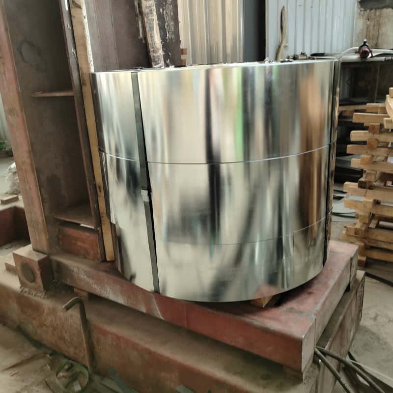 Bright galvanized steel strip