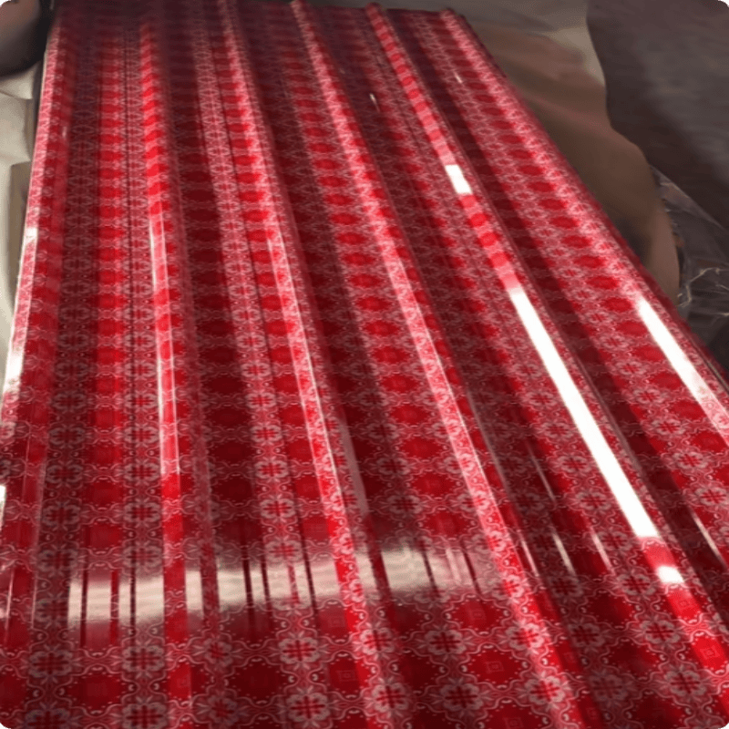 Printed color steel roofing sheets