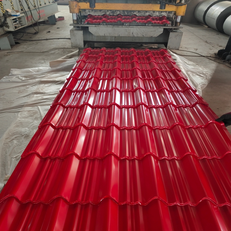 Color steel trapezoidal tiles