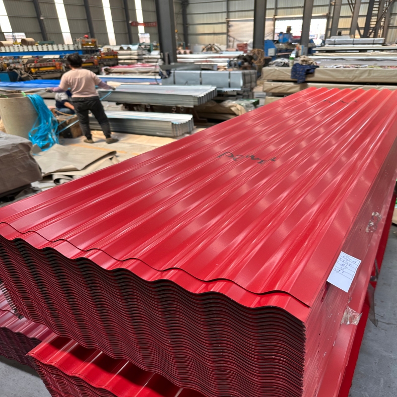 Corrugated color-coated steel roofing sheets