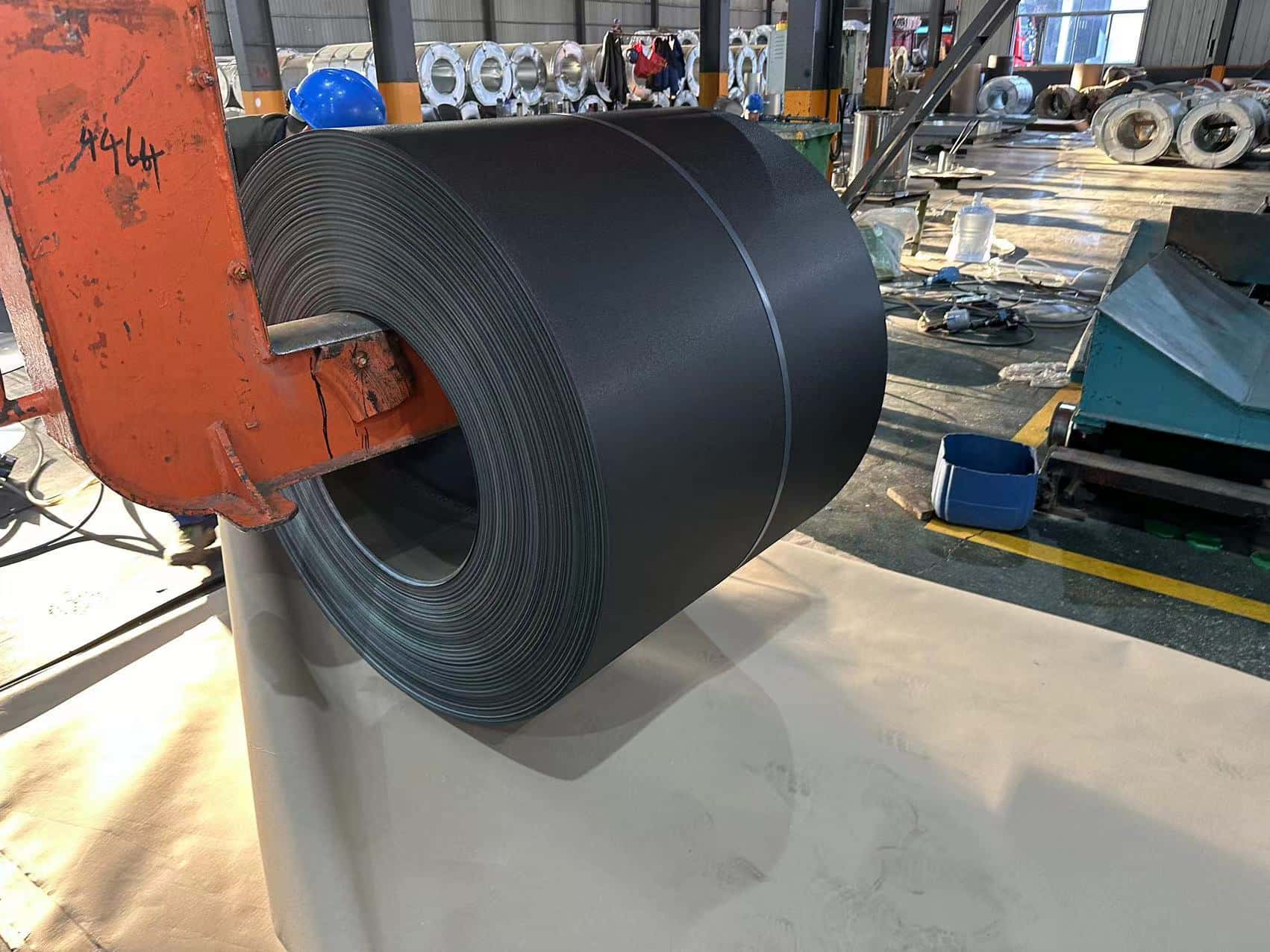 Textured color steel coil