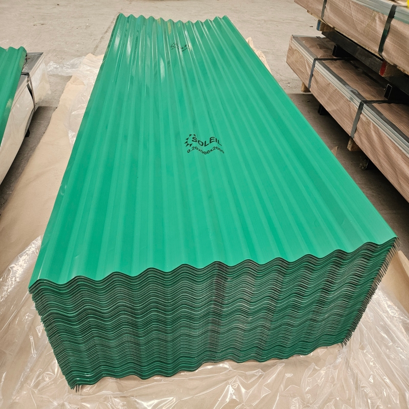 Corrugated color-coated steel roofing sheets