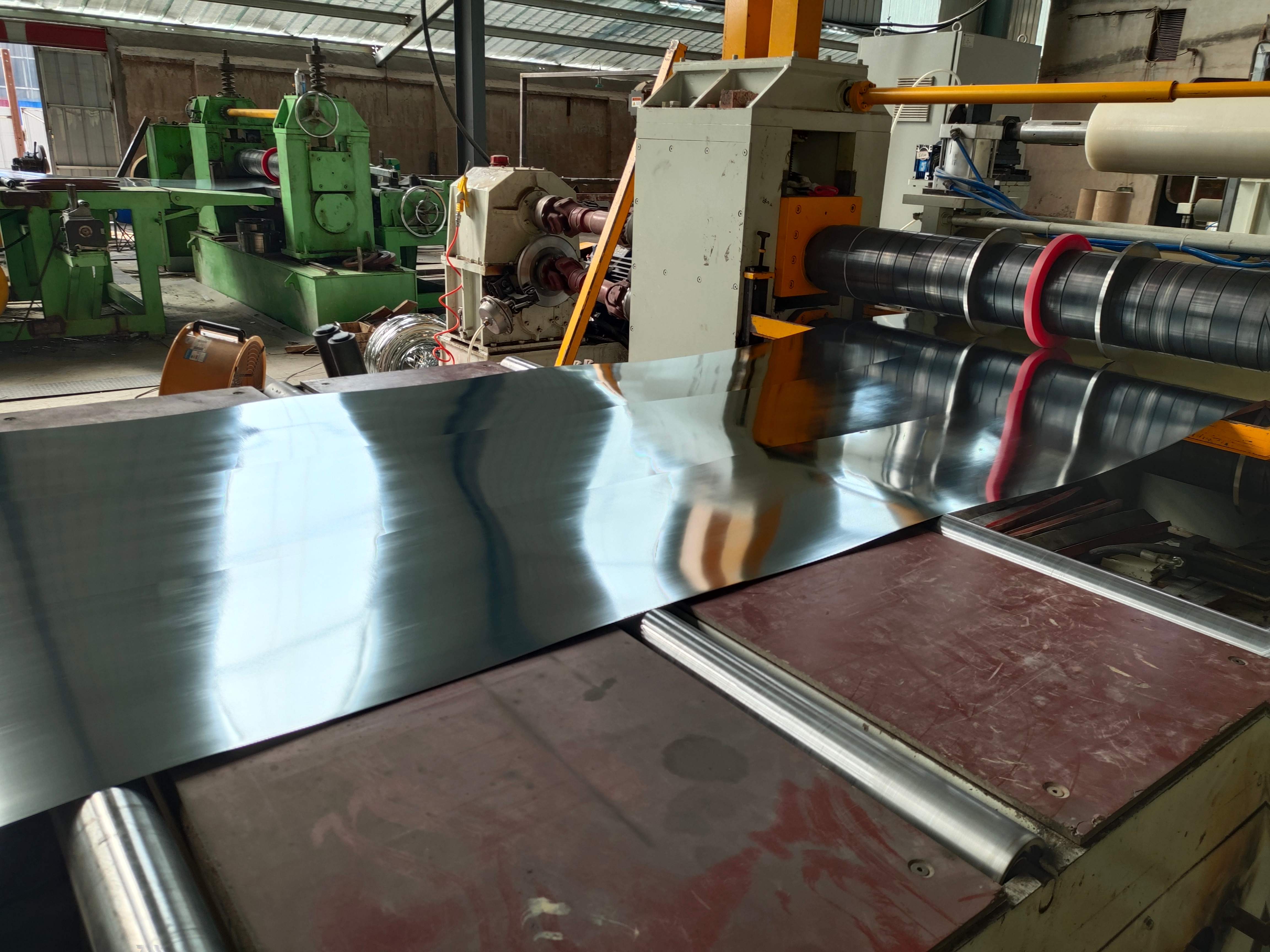 Bright galvanized coil
