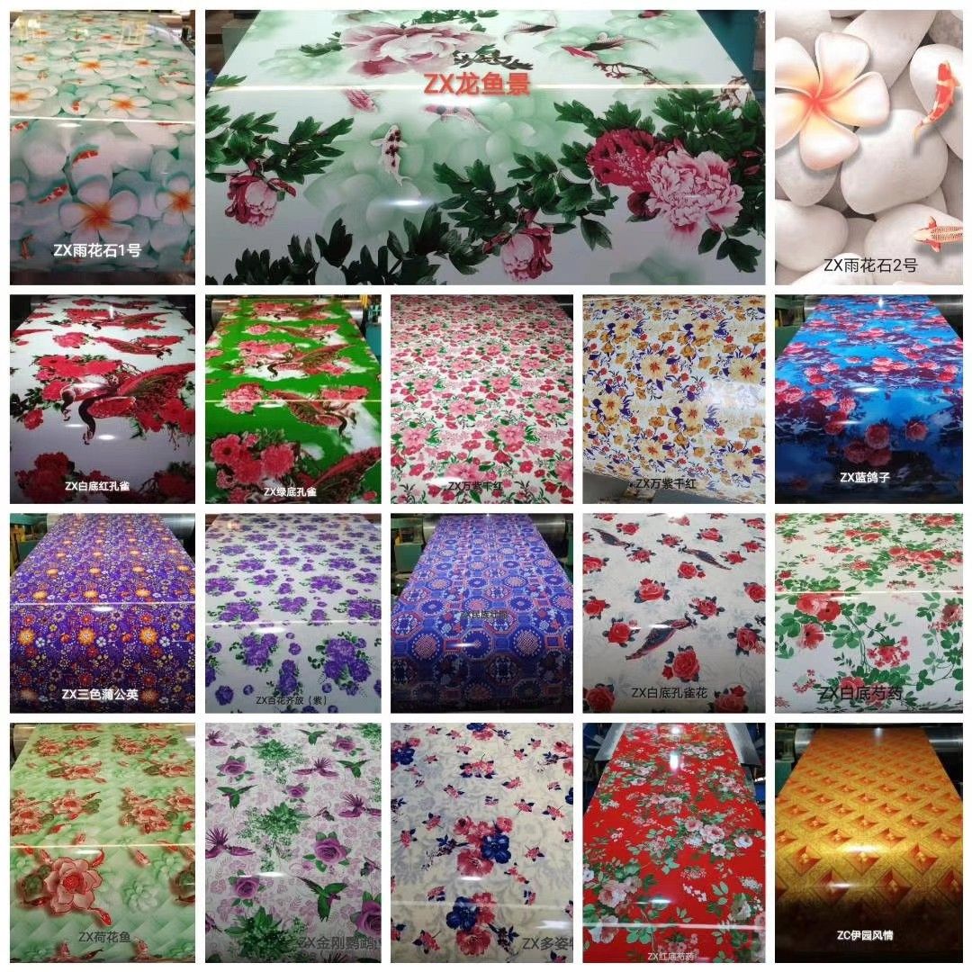 Printed color steel roofing sheets