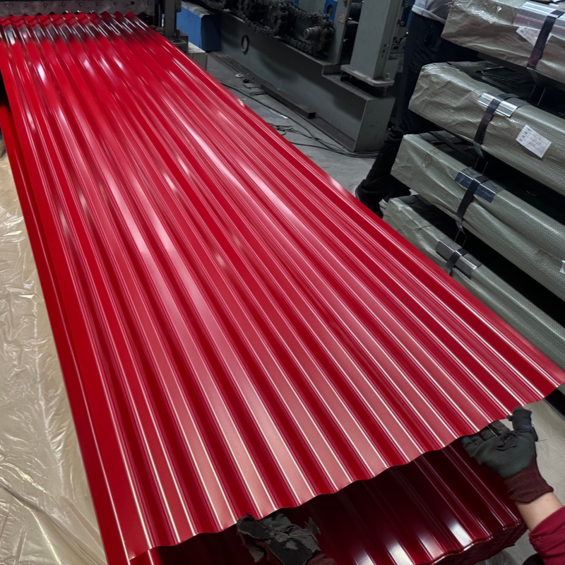 Corrugated color-coated steel roofing sheets