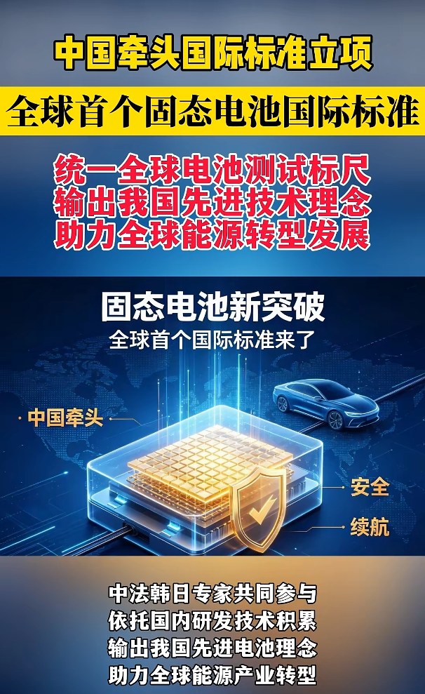 全球首项固态电池国际标准立项 山东创鲁以材料创新迎战产业化新程