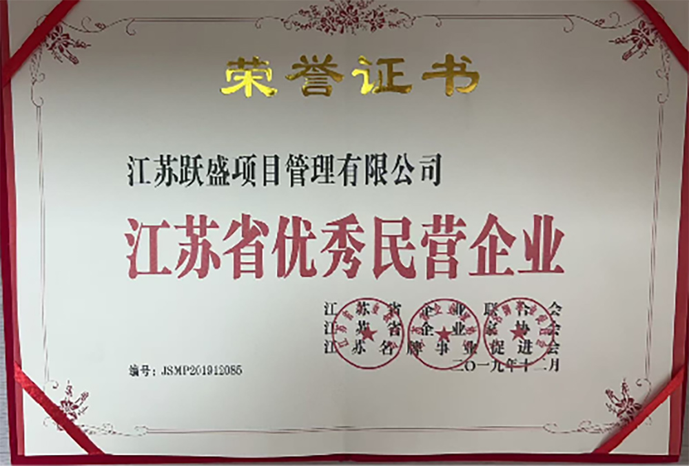 江苏省优秀民营企业
