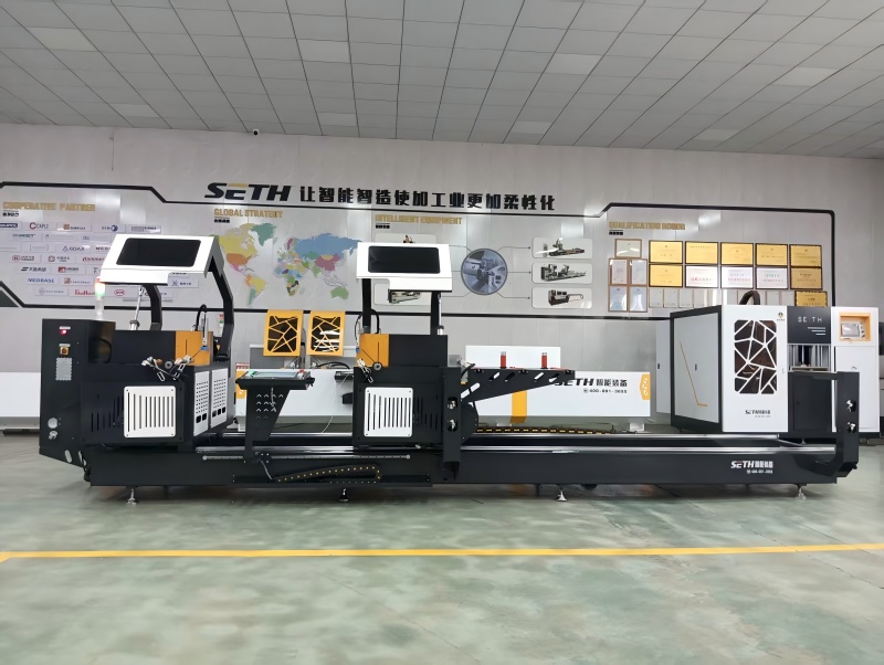 Window Equipment Aluminum cnc double mitre saw for window making machines