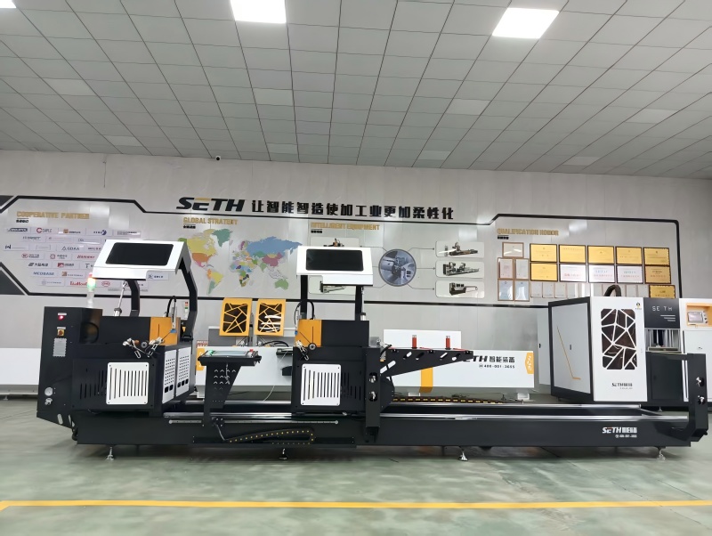 Window Equipment Aluminum cnc double mitre saw for window making machines