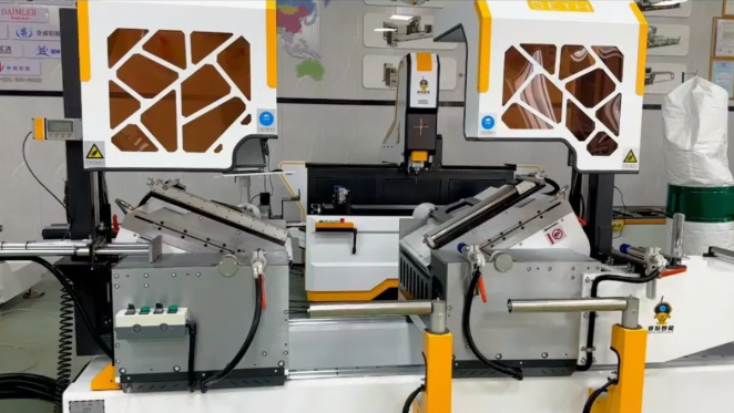 5 axis CNC Double Head Mitre Saw cutting machine