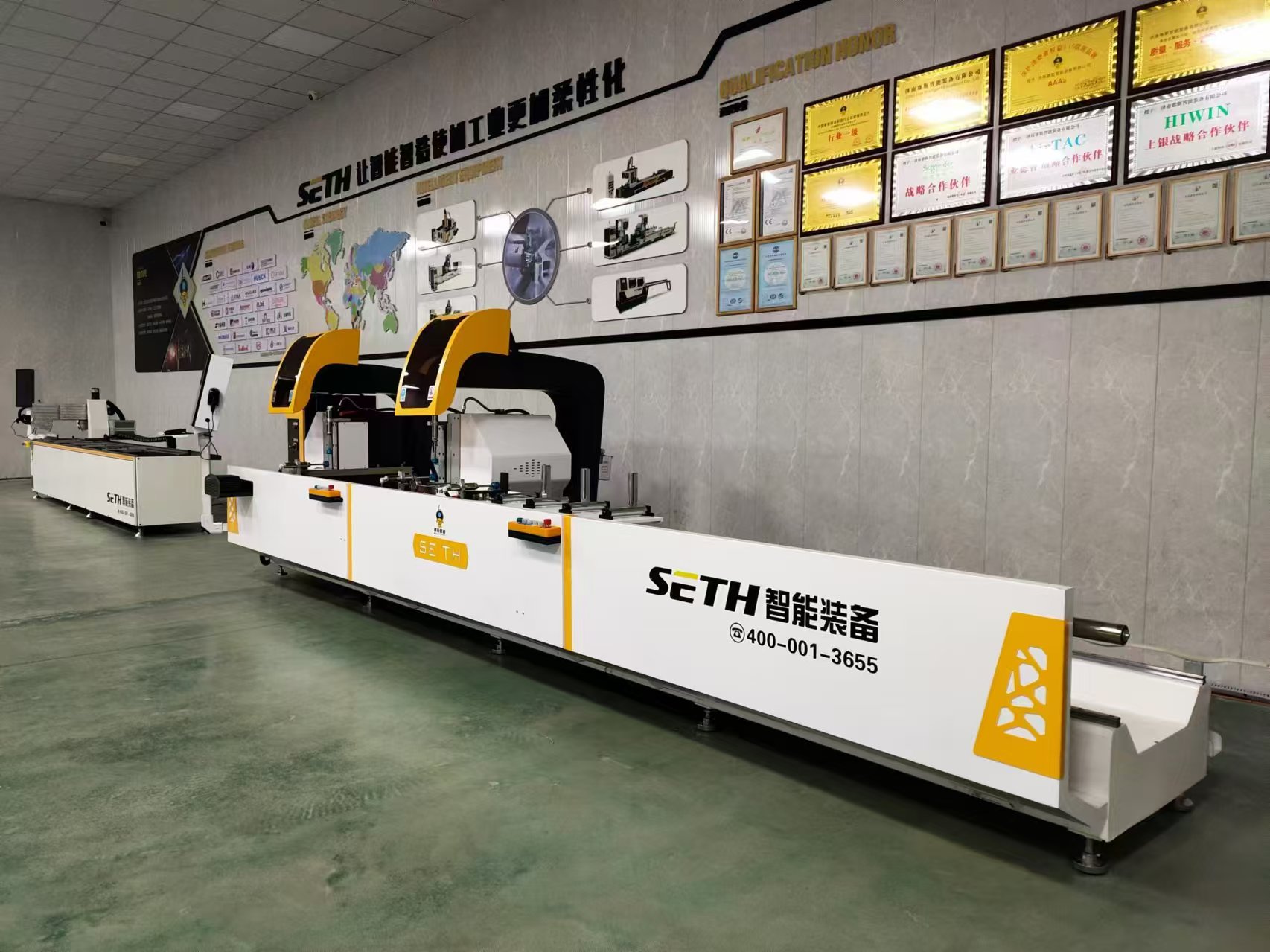 Aluminum CNC Double Head Cutting Saw Machine WIH 600mm saw blades