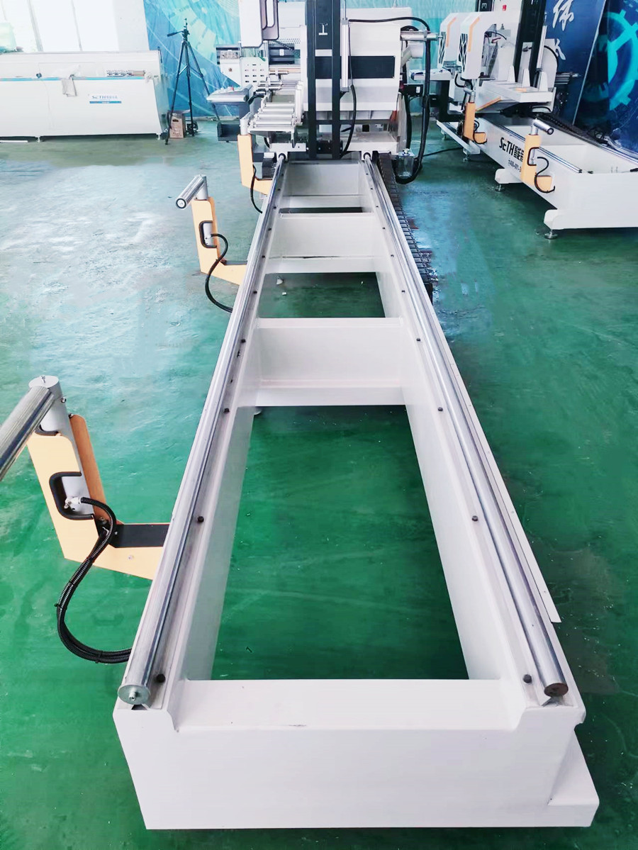 550mm/600mm blade CNC double mitre saw for aluminum curtain wall material