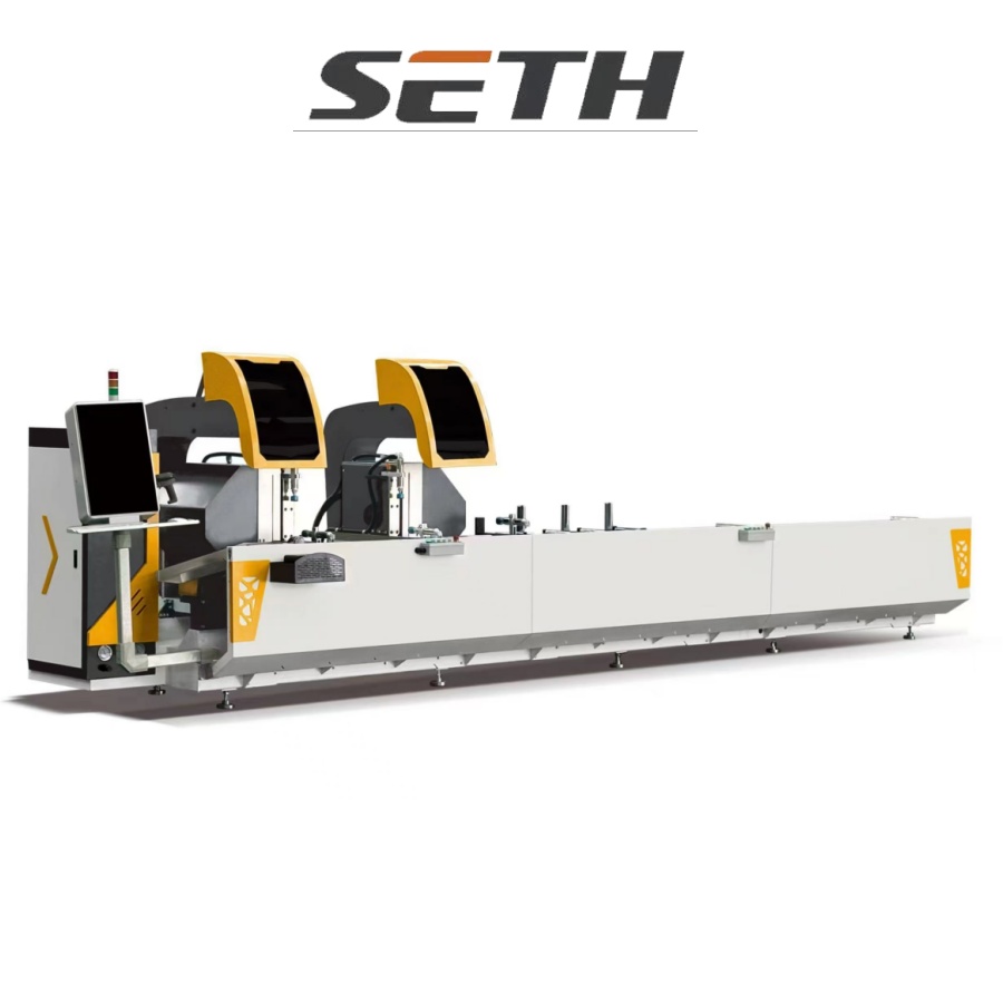 Aluminum CNC Double Head Cutting Saw Machine WIH 600mm saw blades
