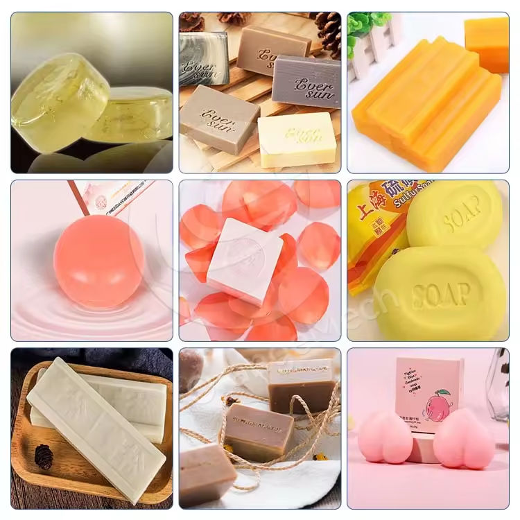 Small Complete Toilet Laundry Bar Soap Plodder Extruder Maker Line Machine