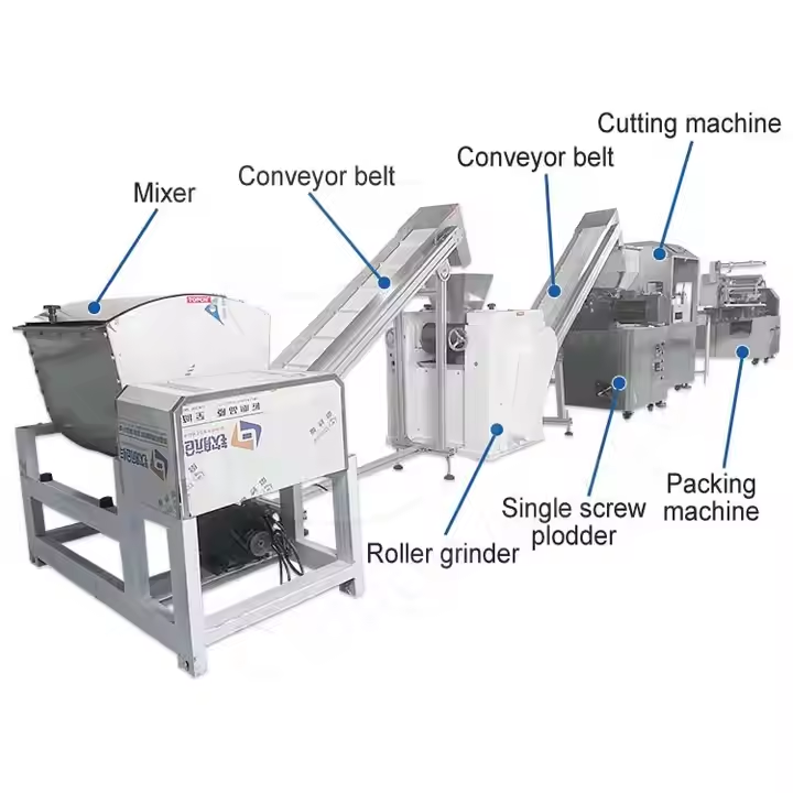 XITU PLC Bearing Motor Solid Bathroom Laundry Soap Making Machine