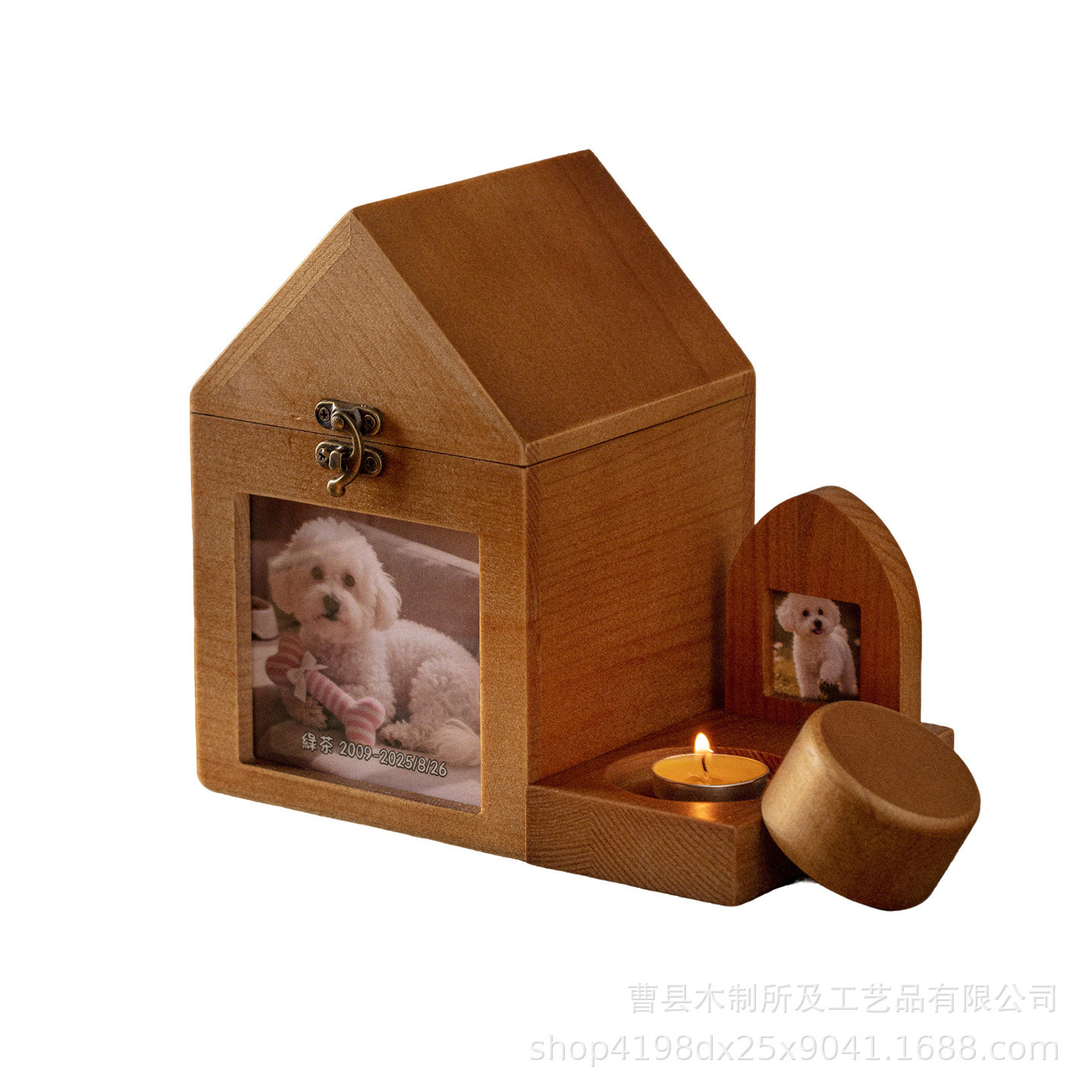 Wooden Funeral Cremation Urns Wtih Frame(YWFCUF001)