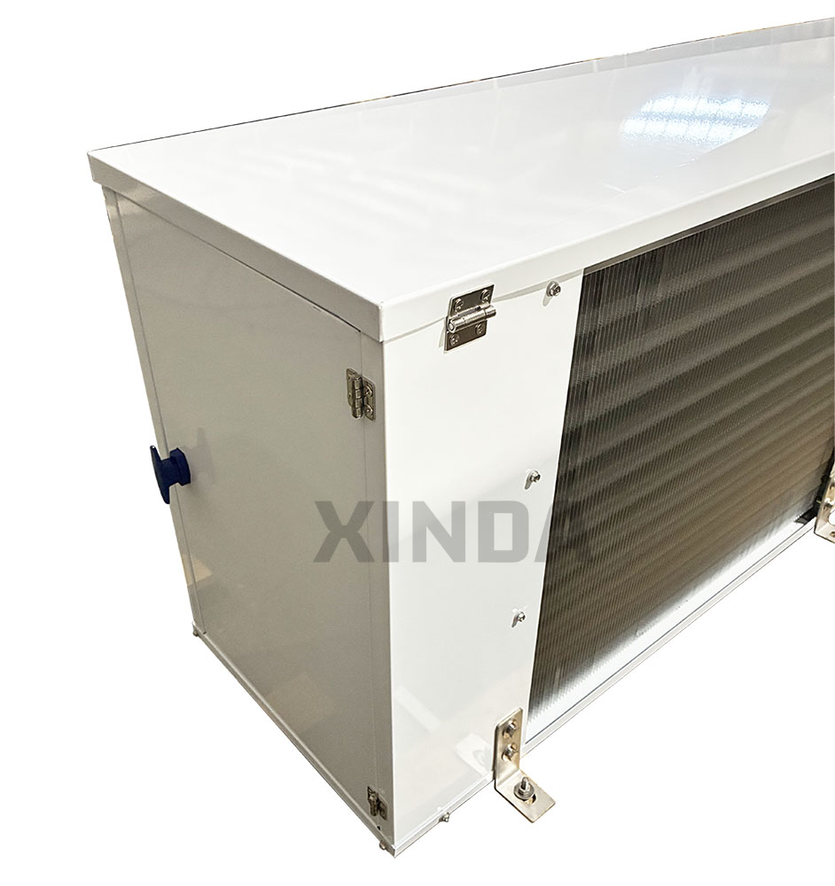 Nuevo diseño de enfriador de aire montado en el techo, color azul y blanco, evaporador con puerta de fácil acceso, fácil de mantener, suministro directo de fábr