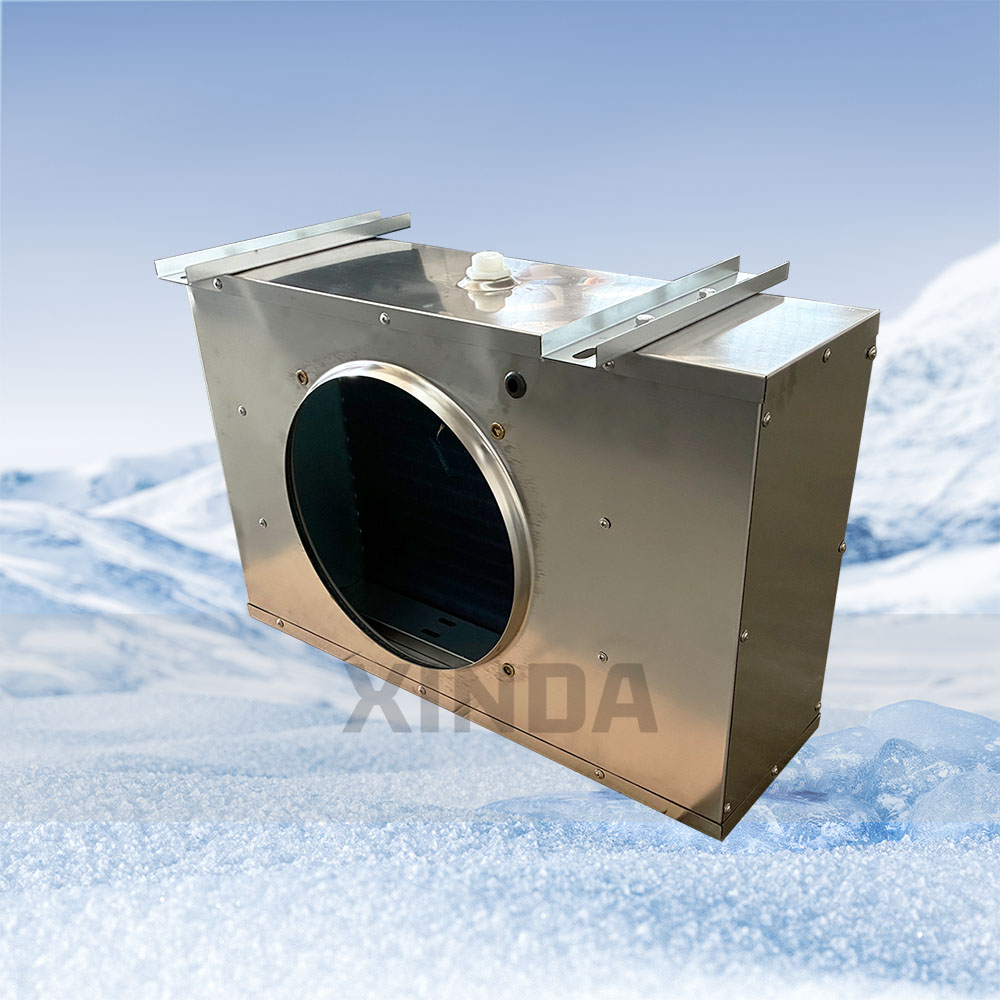 Enfriador de aire de techo con carcasa de acero inoxidable de 2HP personalizado, intercambiador de calor evaporador, directo de la fábrica Xinda