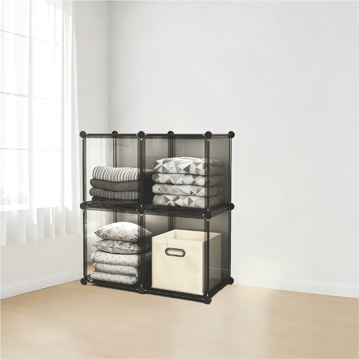 pc-015 2x2 DIY Transparent Storage Cabinet