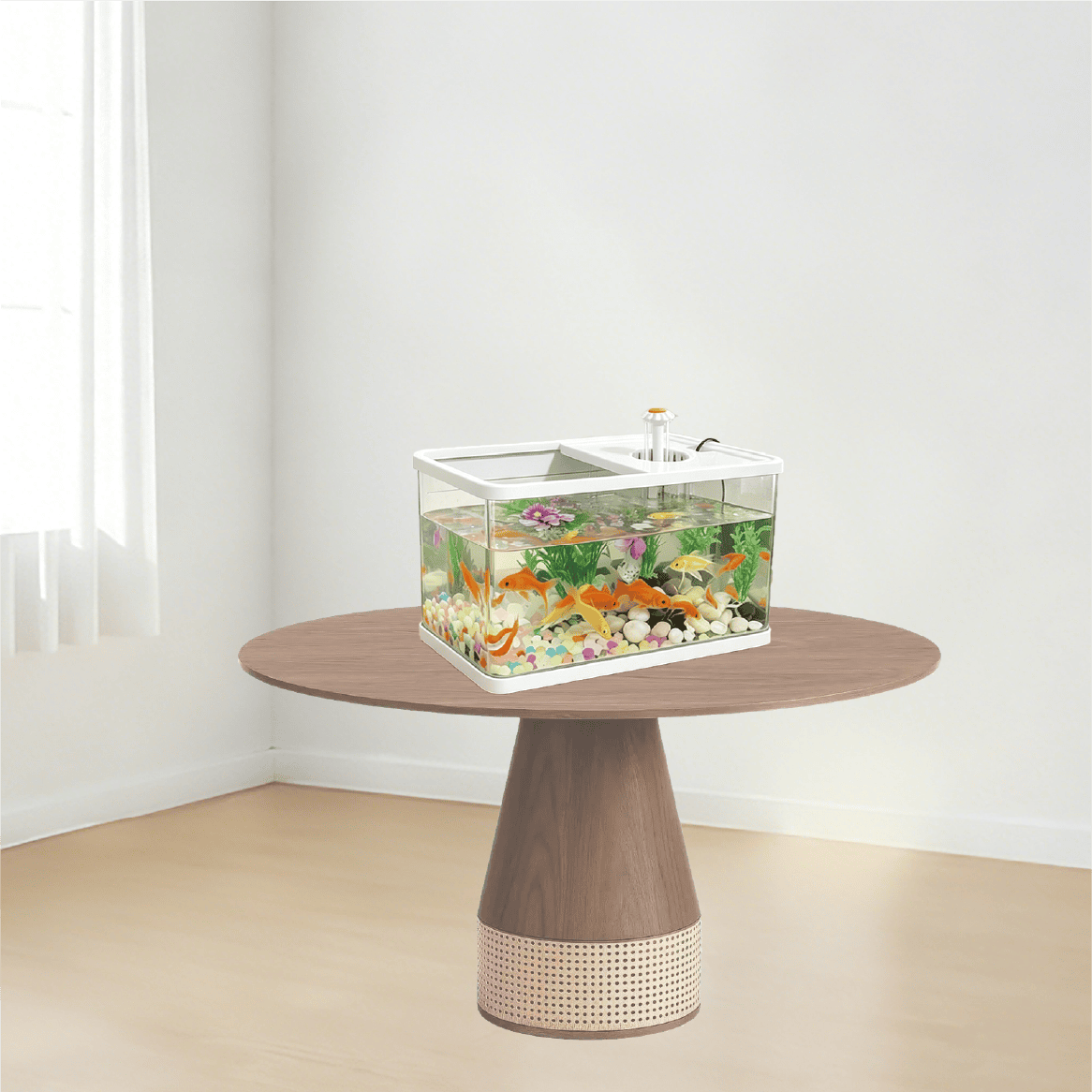 pc-046 Desktop Aquarium with Integrated Filtration System