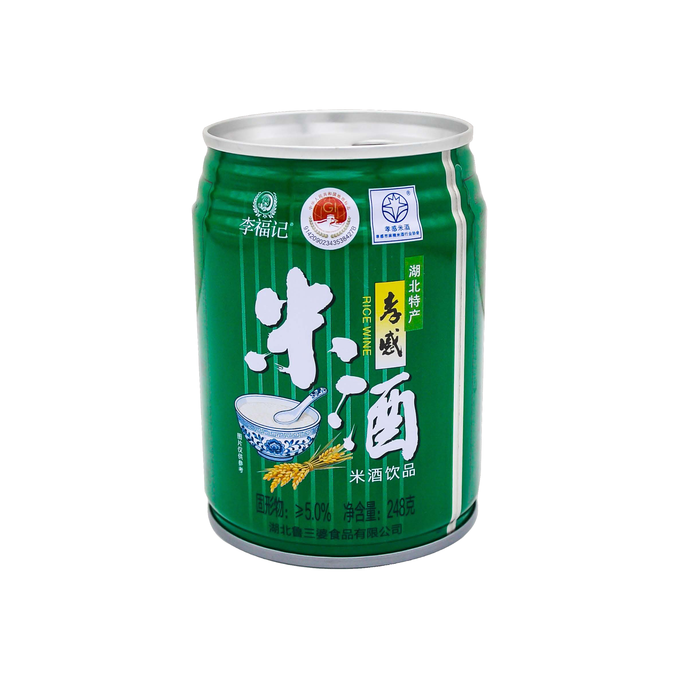 孝感米酒饮品绿瓶