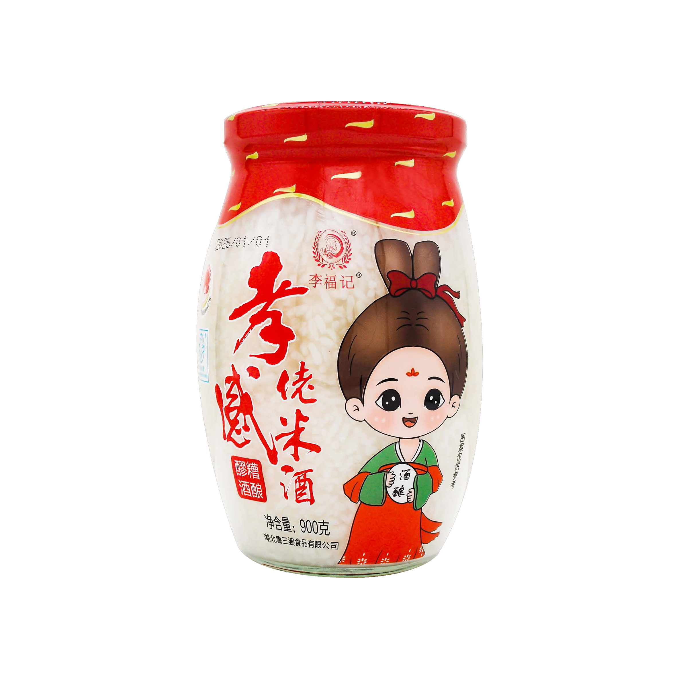 孝感佬米酒红盖900克