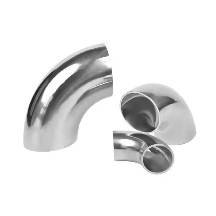 Sanitary quick-connect elbow