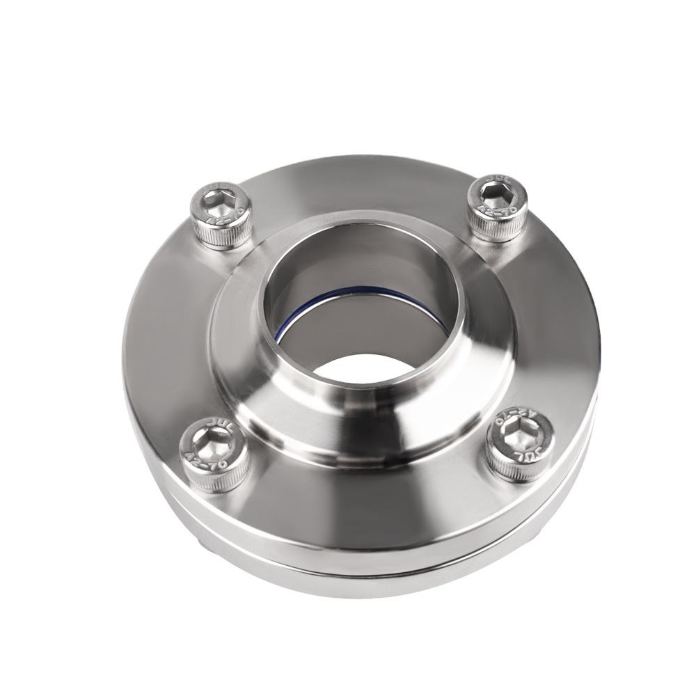 Sanitary quick-connect flange