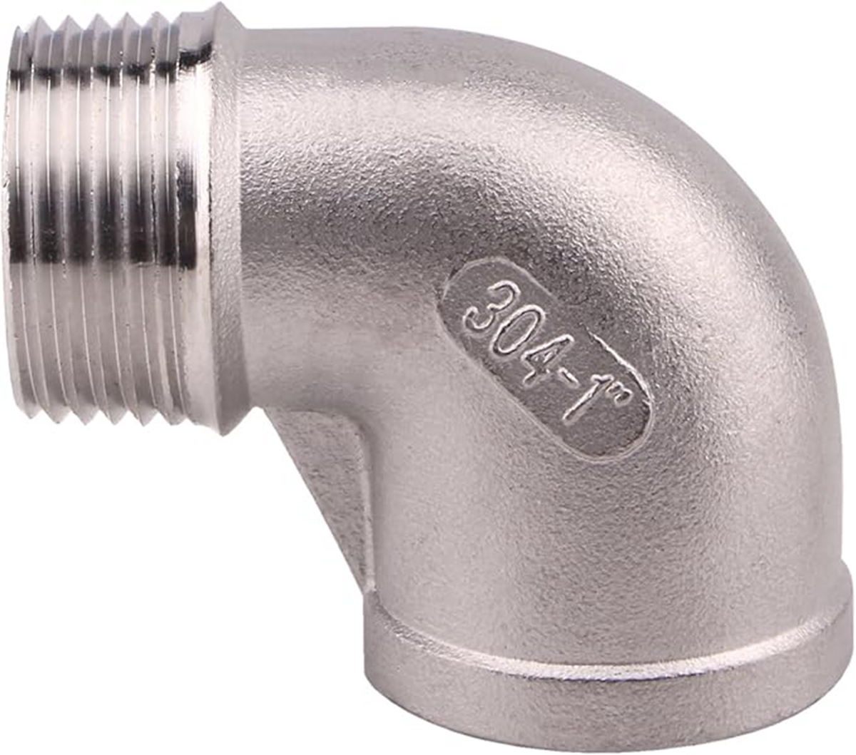 Threaded pipe elbow