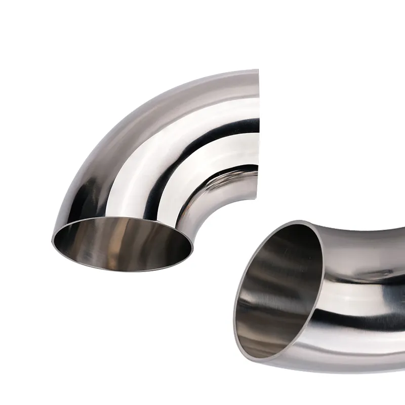 Sanitary quick-connect elbow